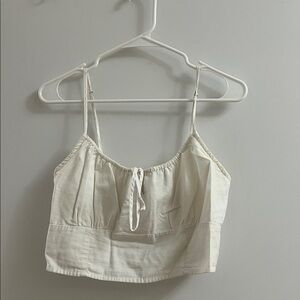white crop top